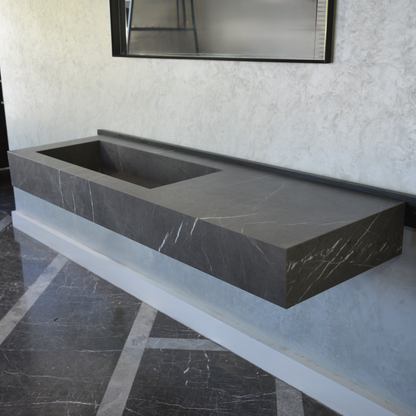 Pietra Grey Engineered Stone Sink - Premium Handcrafted Italian