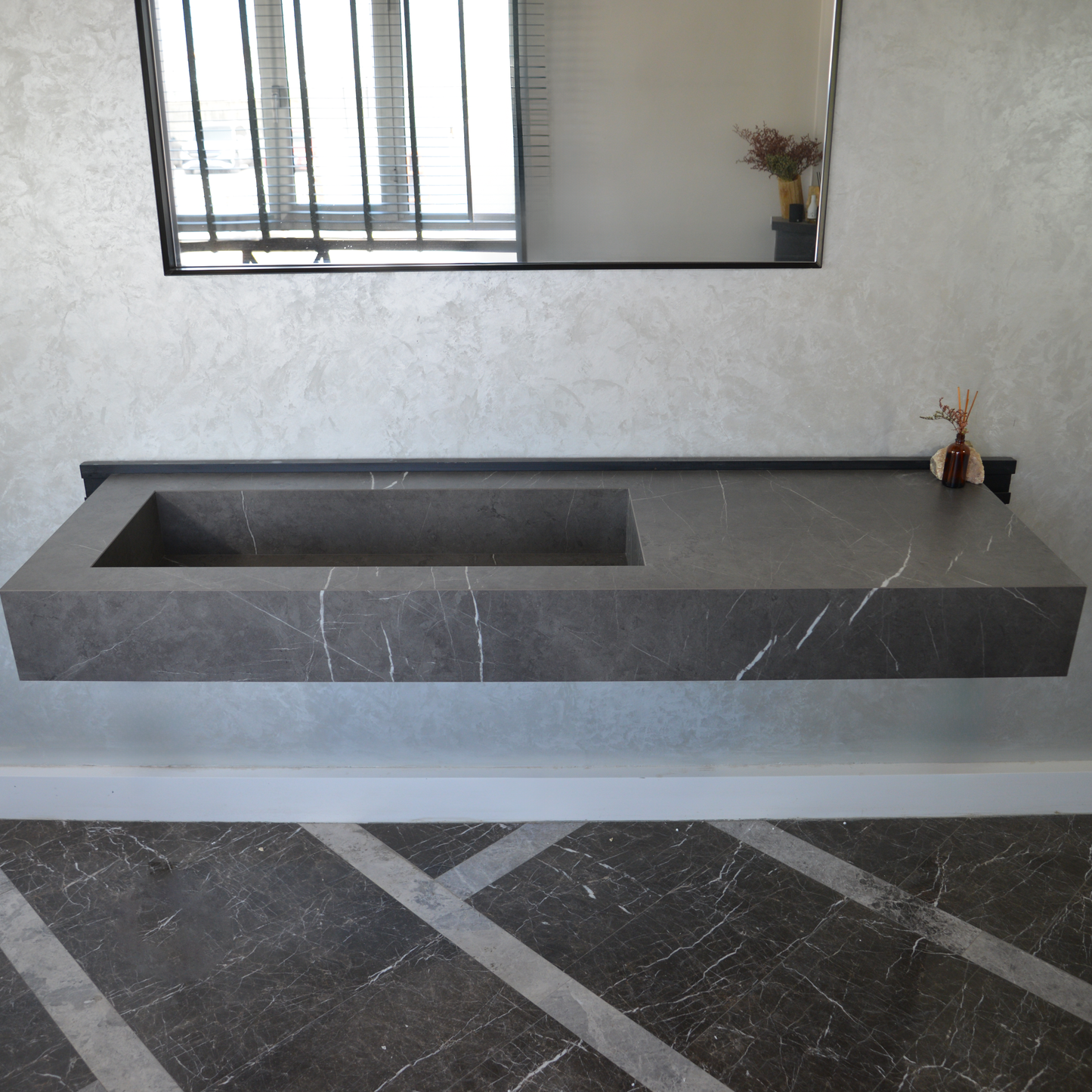 Pietra Grey Engineered Stone Sink - Premium Handcrafted Italian
