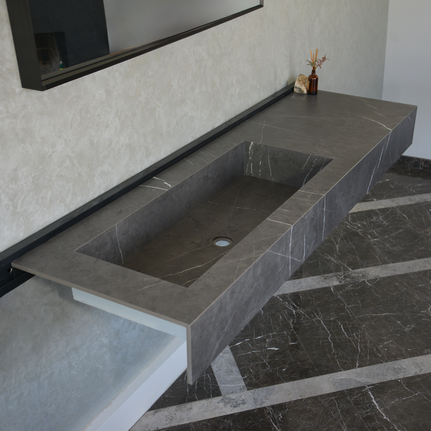 Pietra Grey Engineered Stone Sink - Premium Handcrafted Italian