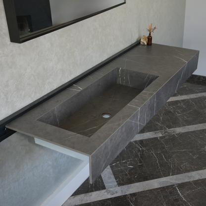 Pietra Grey Engineered Stone Sink - Premium Handcrafted Italian