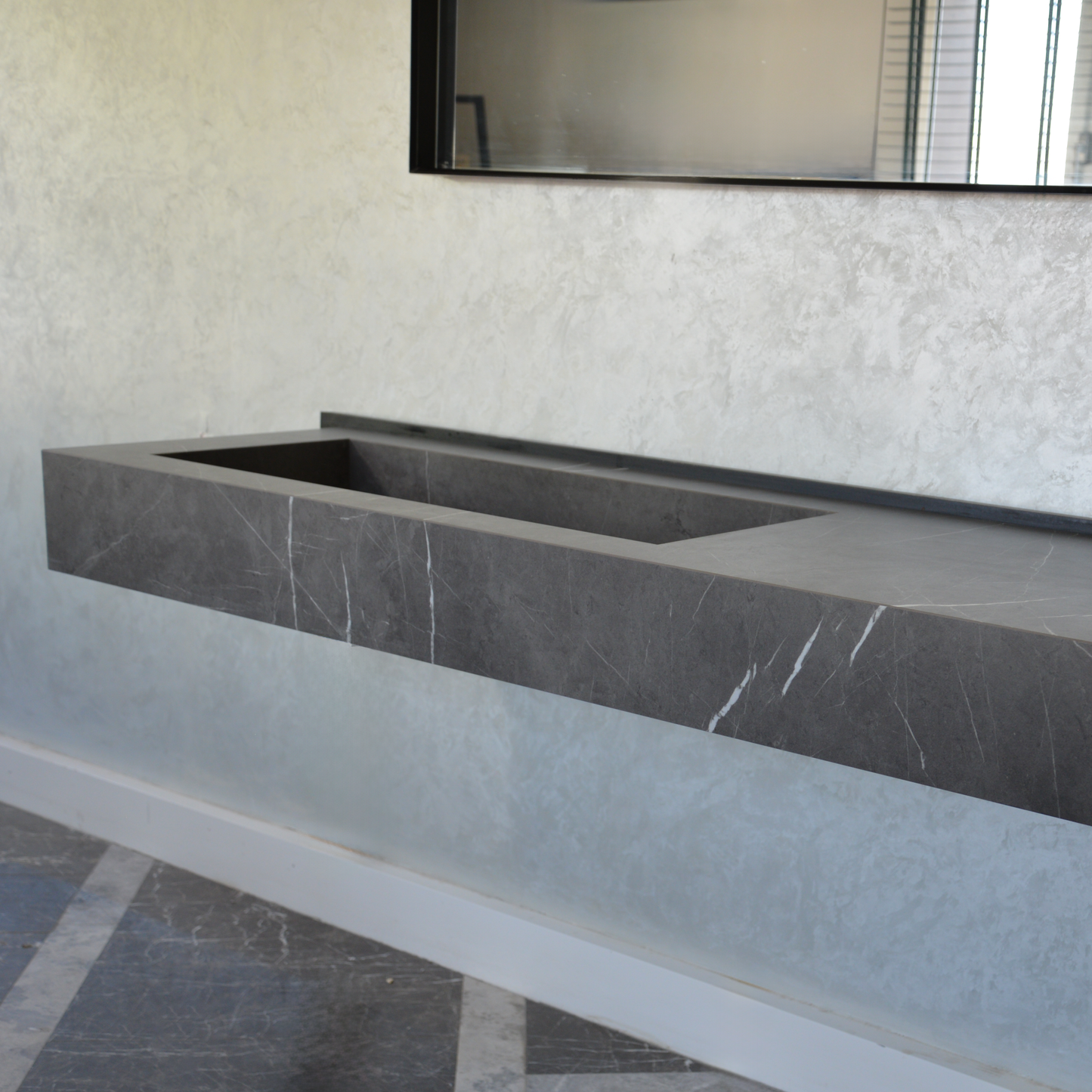 Pietra Grey Engineered Stone Sink - Premium Handcrafted Italian