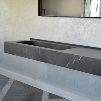 Pietra Grey Engineered Stone Sink - Premium Handcrafted Italian