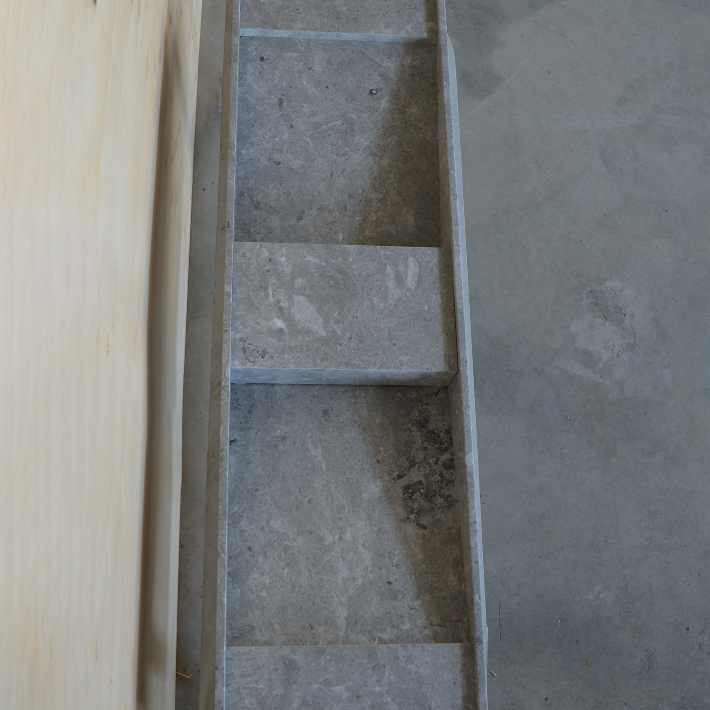 Tundra Grey Marble Handcrafted Bathroom Sink - One of a Kind Artisan Centerpiece