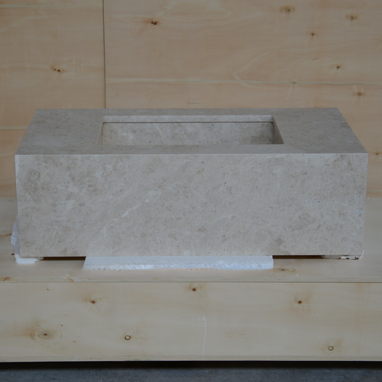 Hera Beige Handcrafted Natural Marble Vessel Sink For Bathroom And Kitchen Design