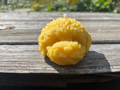 Beeswax Puppy Face Candle