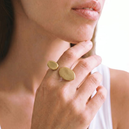 Double Disc Open Ring | Nala