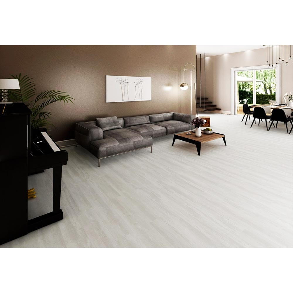 22MIL Heavy-Duty Wearlayer SPC Vinyl Rigid Core Dove Oak, 5mm Thick, 1mm IXPE Soundpad - Pine Collection