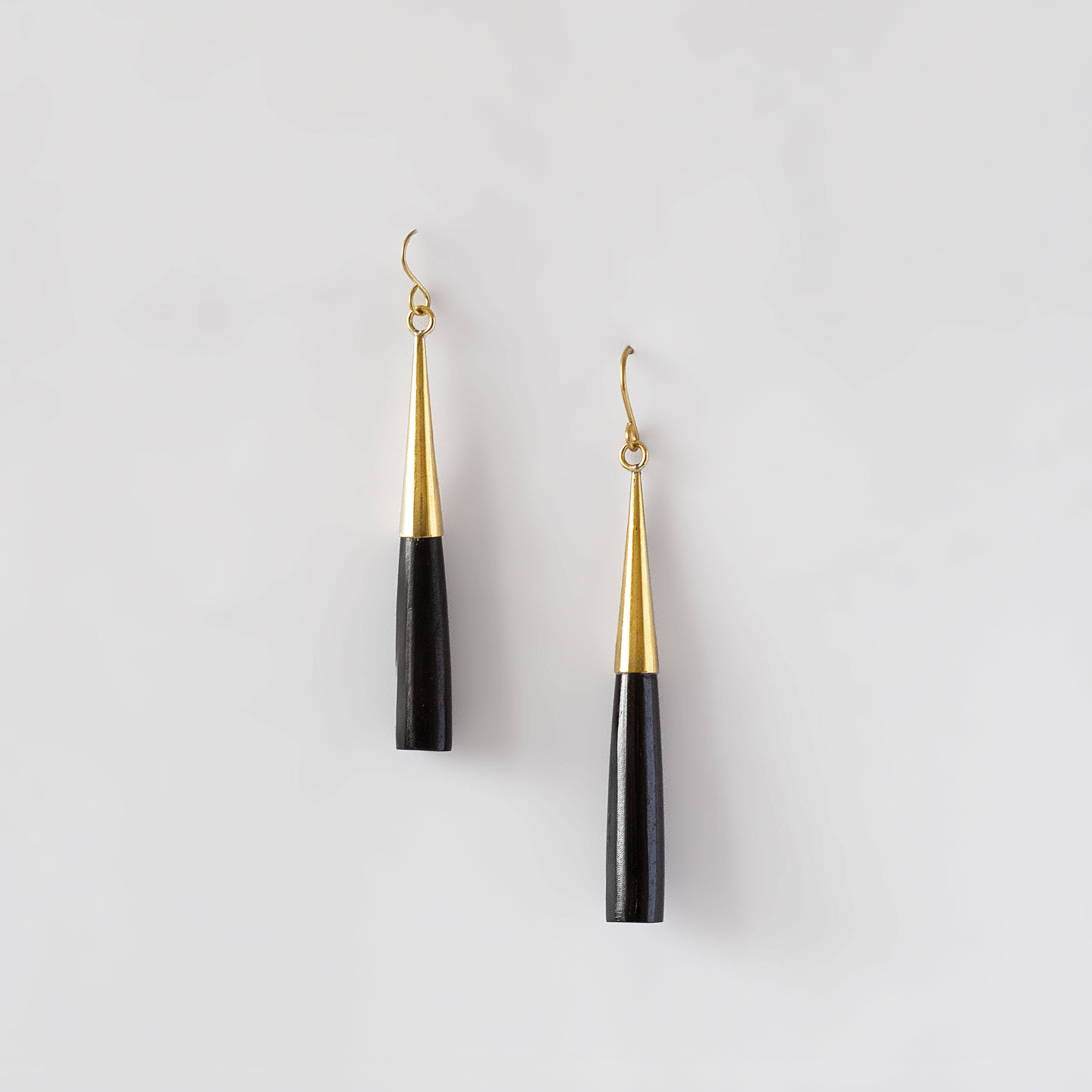 Brass & Horn Drop Hook Earrings | Lulu