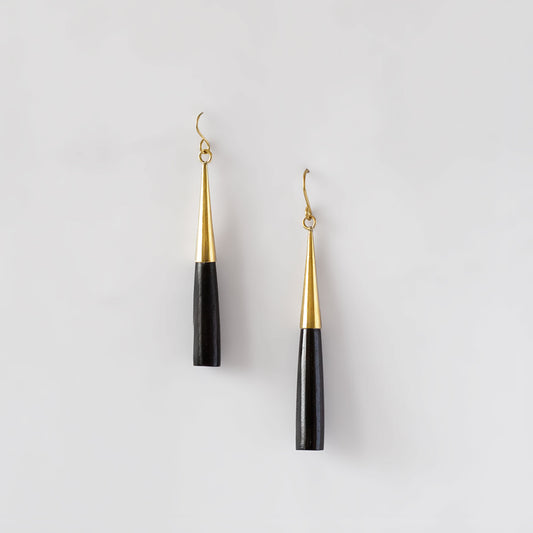 Brass & Horn Drop Hook Earrings | Lulu