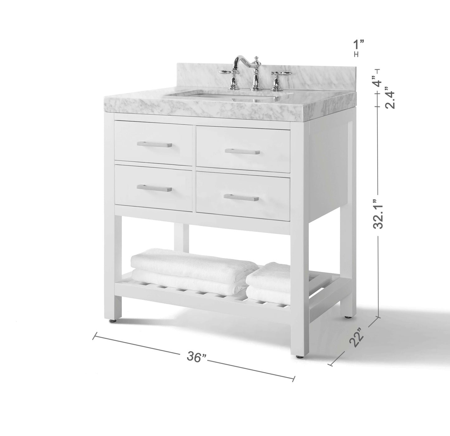 Elizabeth 36" Bath Vanity Set