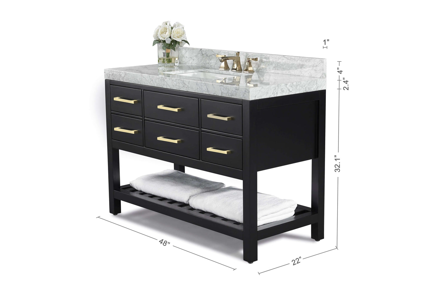 Elizabeth 48" Bath Vanity Set