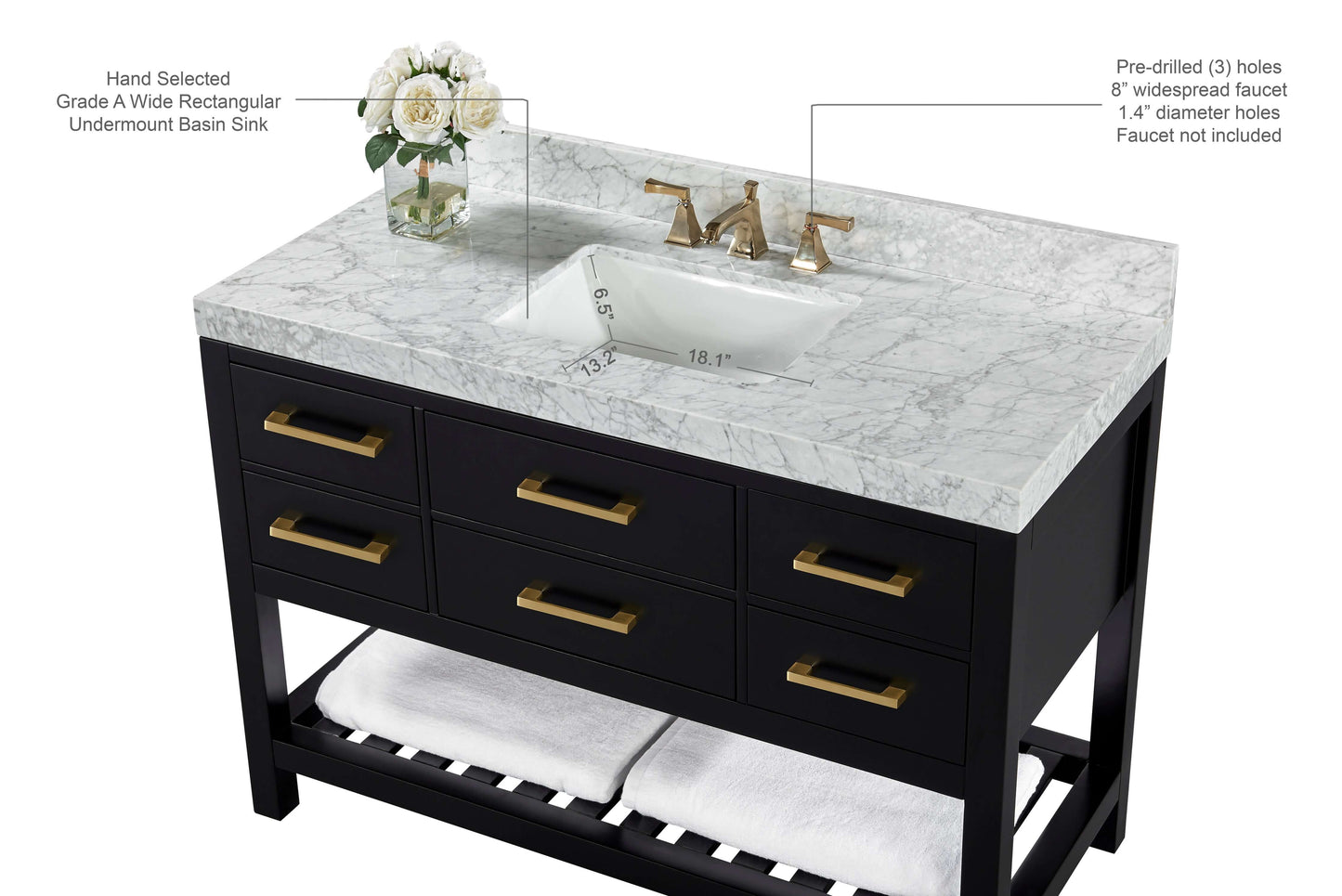Elizabeth 48" Bath Vanity Set