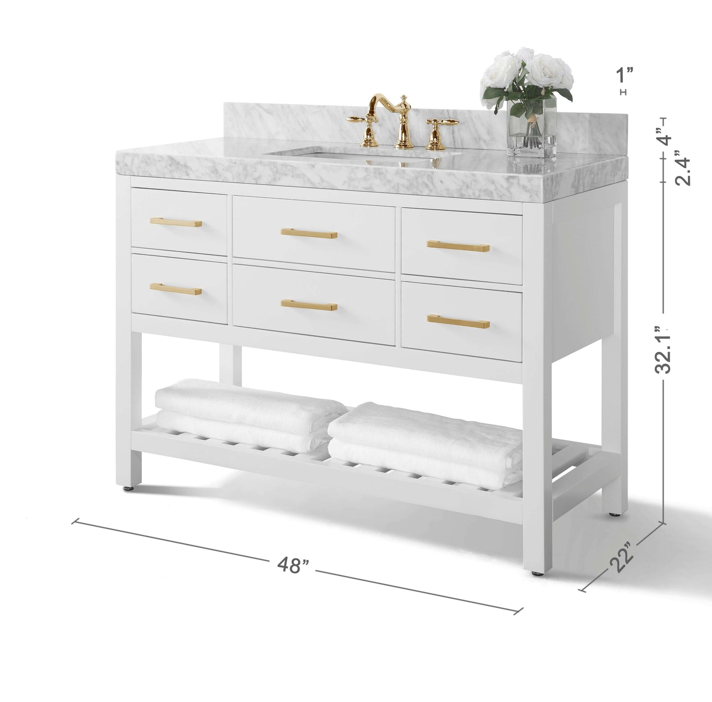 Elizabeth 48" Bath Vanity Set