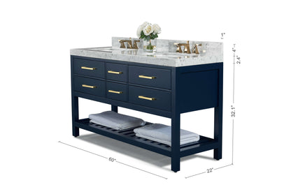 Elizabeth 60" Bath Vanity Set