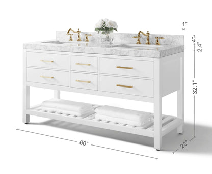 Elizabeth 60" Bath Vanity Set