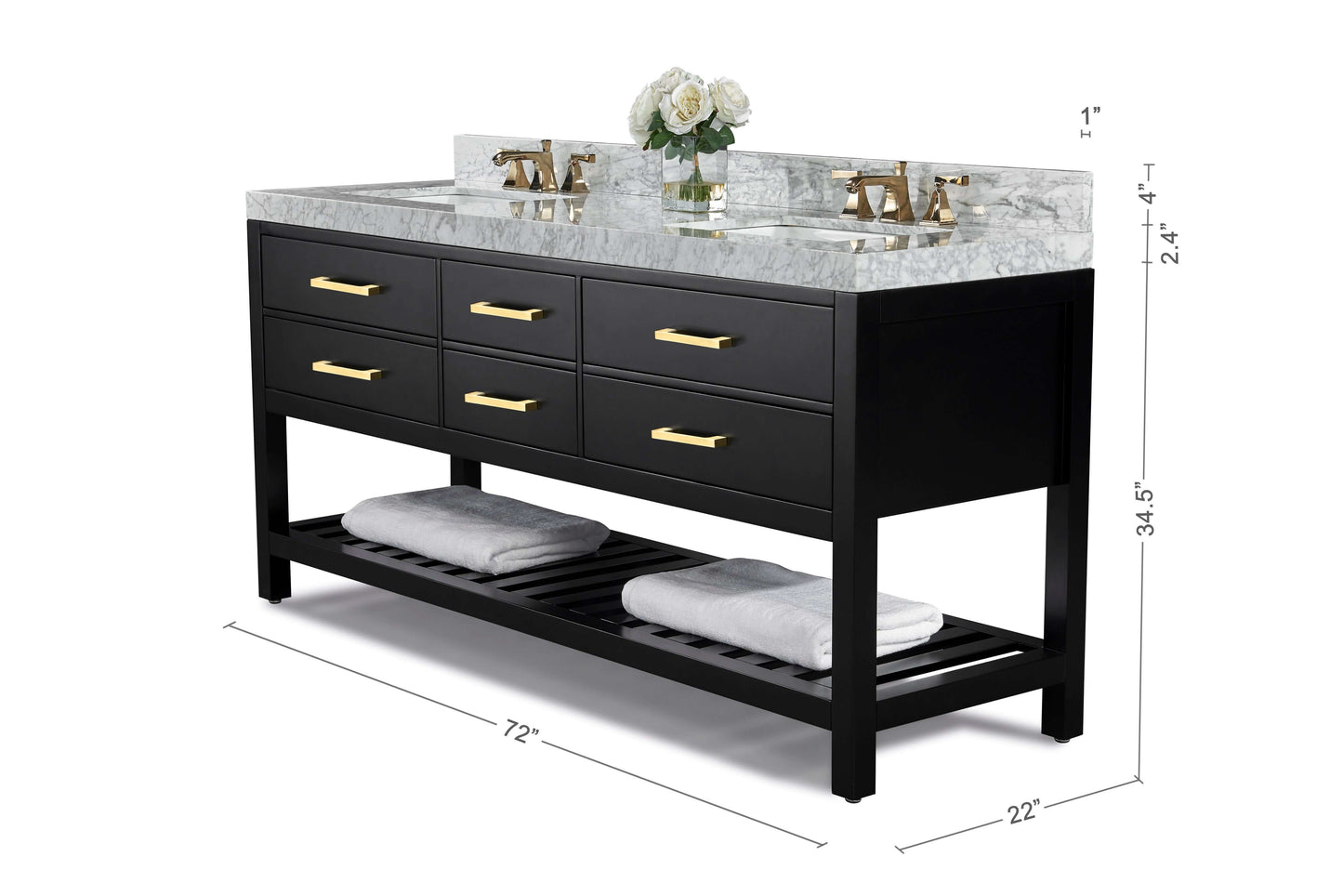 Elizabeth 72" Bath Vanity Set