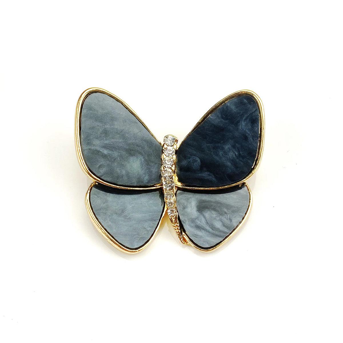 Fashion Butterfly Brooch Set – 3-Piece Elegant Pin Accessories