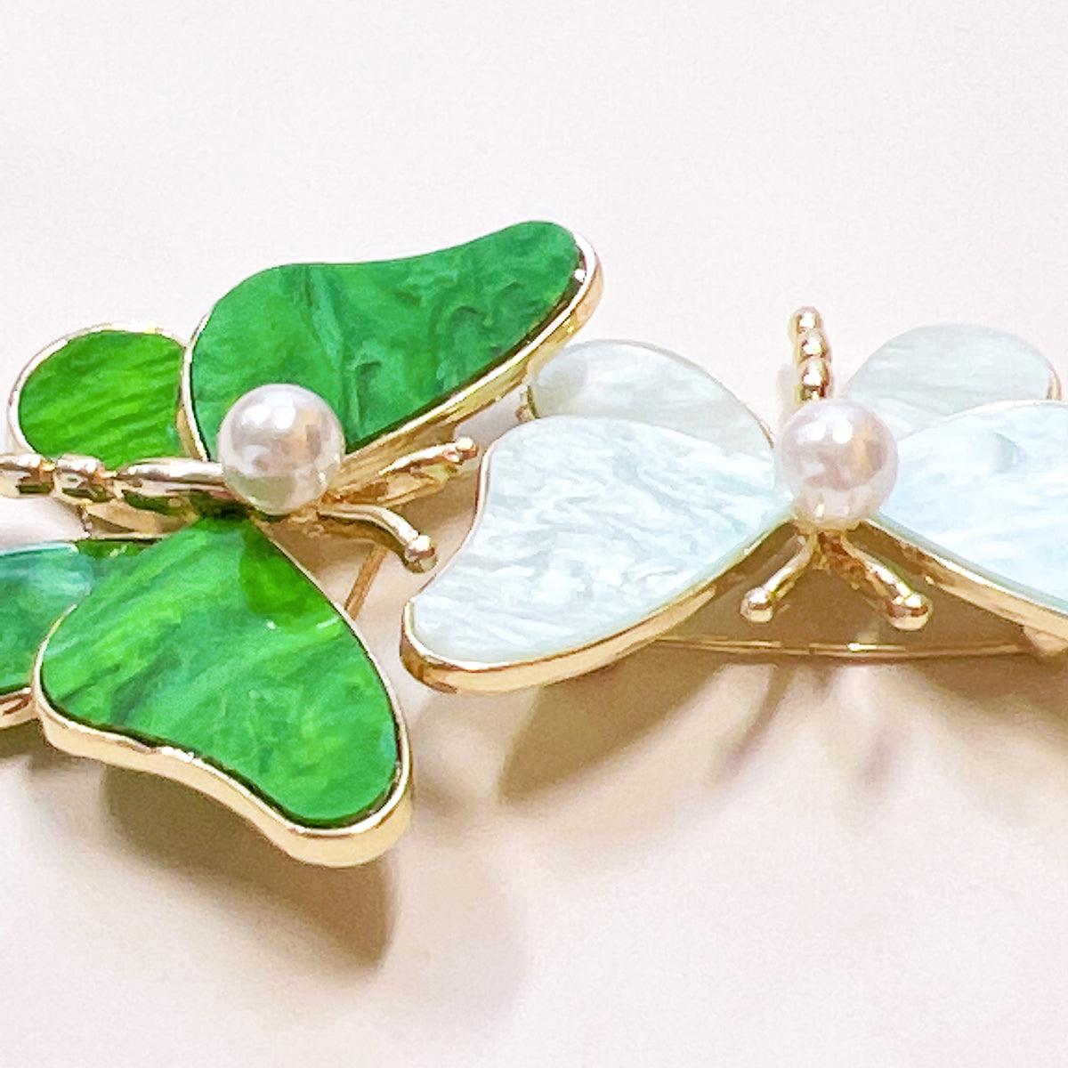 Fashion Butterfly Brooch Set – 3-Piece Elegant Pin Accessories