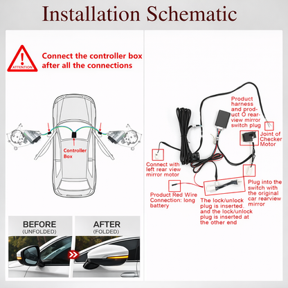 2022-2026 Xgen Civic Folding Mirror Kit
