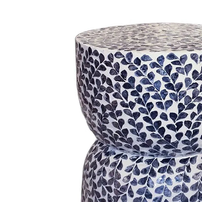 Mother of Pearl Geometric Ethnic Coffee Table 14 x 20 Inches