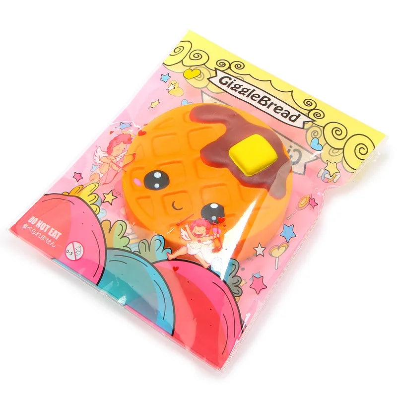 Jumbo Expression Chocolate Cake Squishy Cream Scented Slow Rising Stress Relief Toy PU Simulation Squeeze Toys 11.5*4 CM