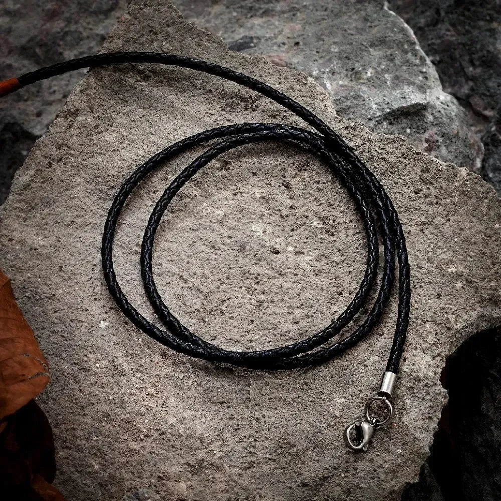 Vintage Vikings Loki Hollow Necklaces Men Stainless Steel Norse Mythology Trinity Pendant Amulet Scandinavian Jewelry Male Gifts