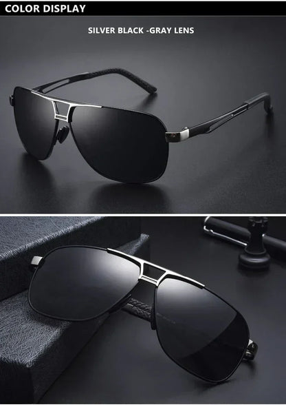 Top Quality Square Retro Photochromic Aluminum Sunglasses Men Polarized Driving Women Sun Glasses For Men Brown Oculos de sol