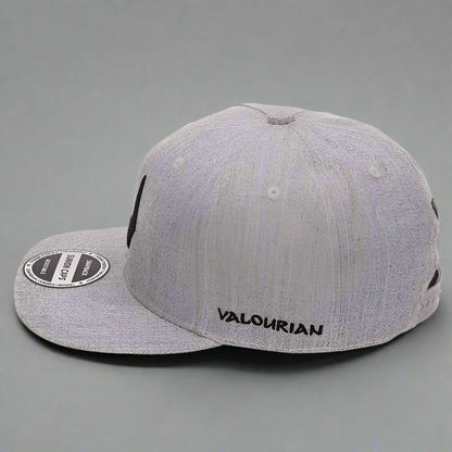 Unisex Grey Wool Snapback