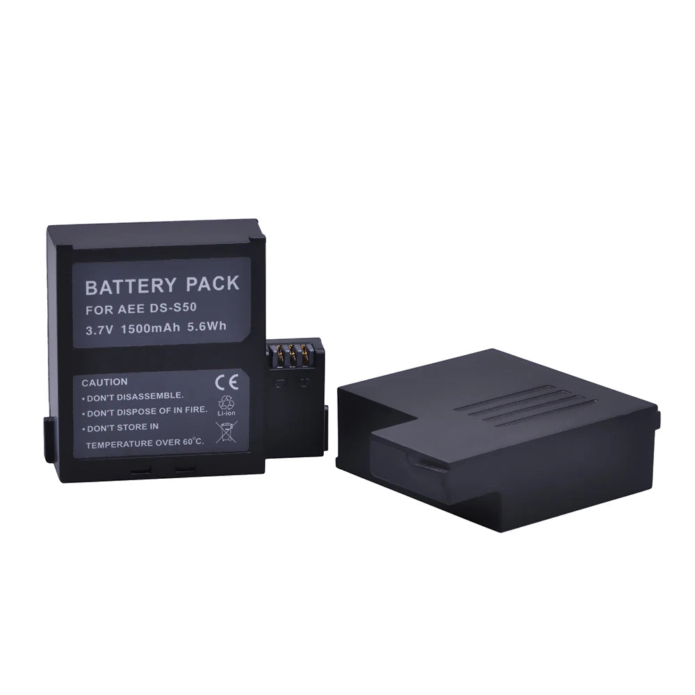 1500mAh DS-S50 DSS50 Battery for AEE DS-S51 S70 S71 D33 Veho VCC-A034-SB camera Li-ion Rechargable Battery