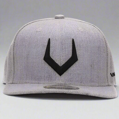 Unisex Grey Wool Snapback