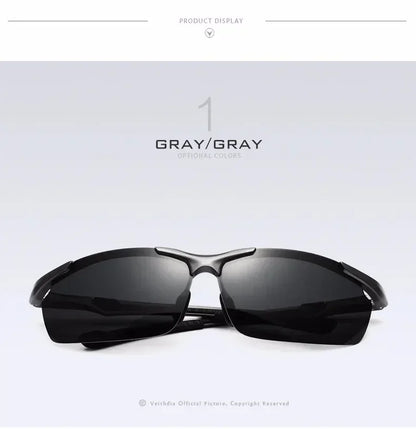 VEITHDIA Brand Designer Men's Sunglasses Aluminum Magnesium Polarized UV400 Sun Glasses Cycling Sports Male Outdoor Eyewear 6592