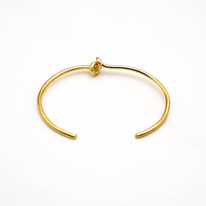 Thin Knot Brass Cuff Bracelet | Tatu