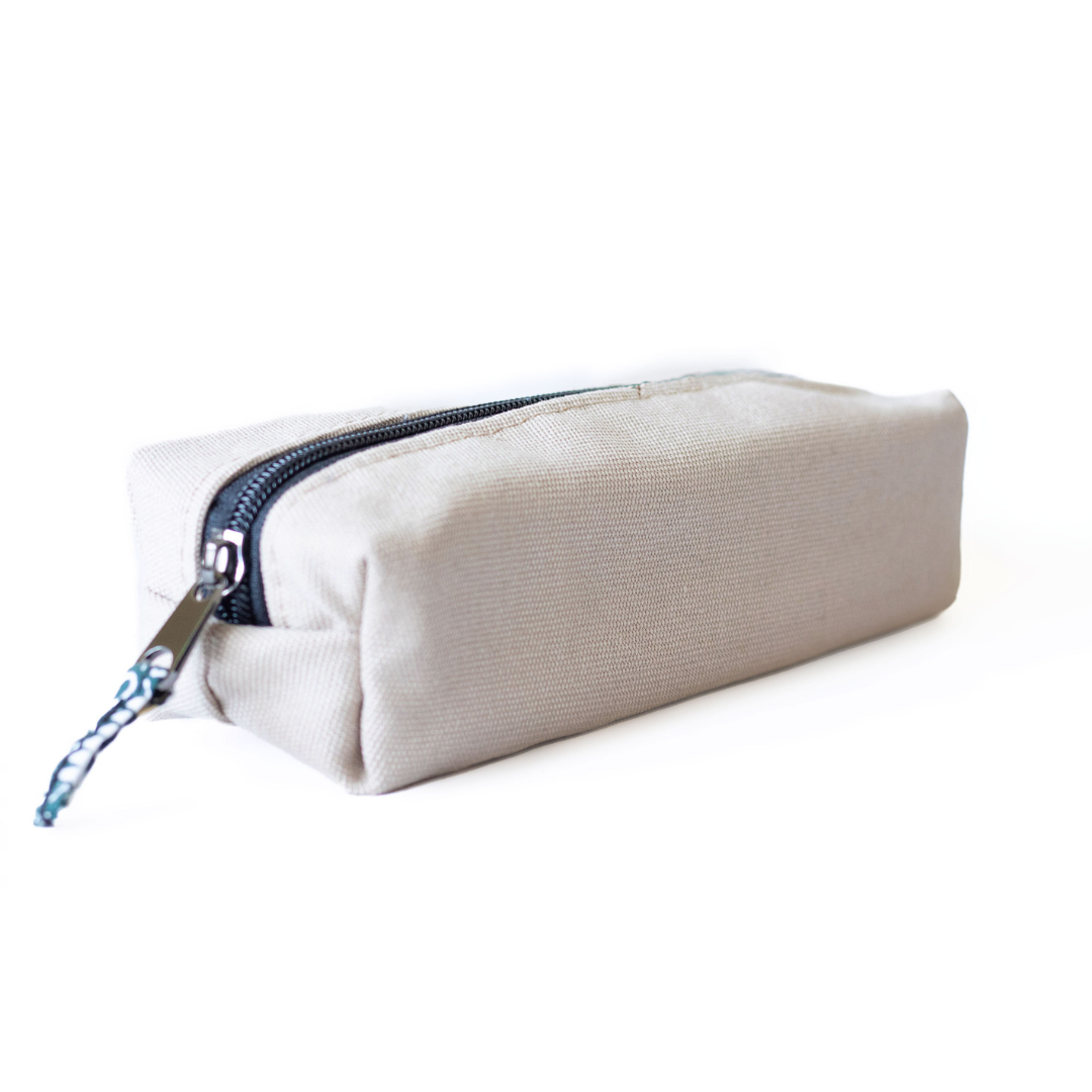 Pencil Pouch Zipper Bag – Fair Trade Cotton Canvas Pencil Case