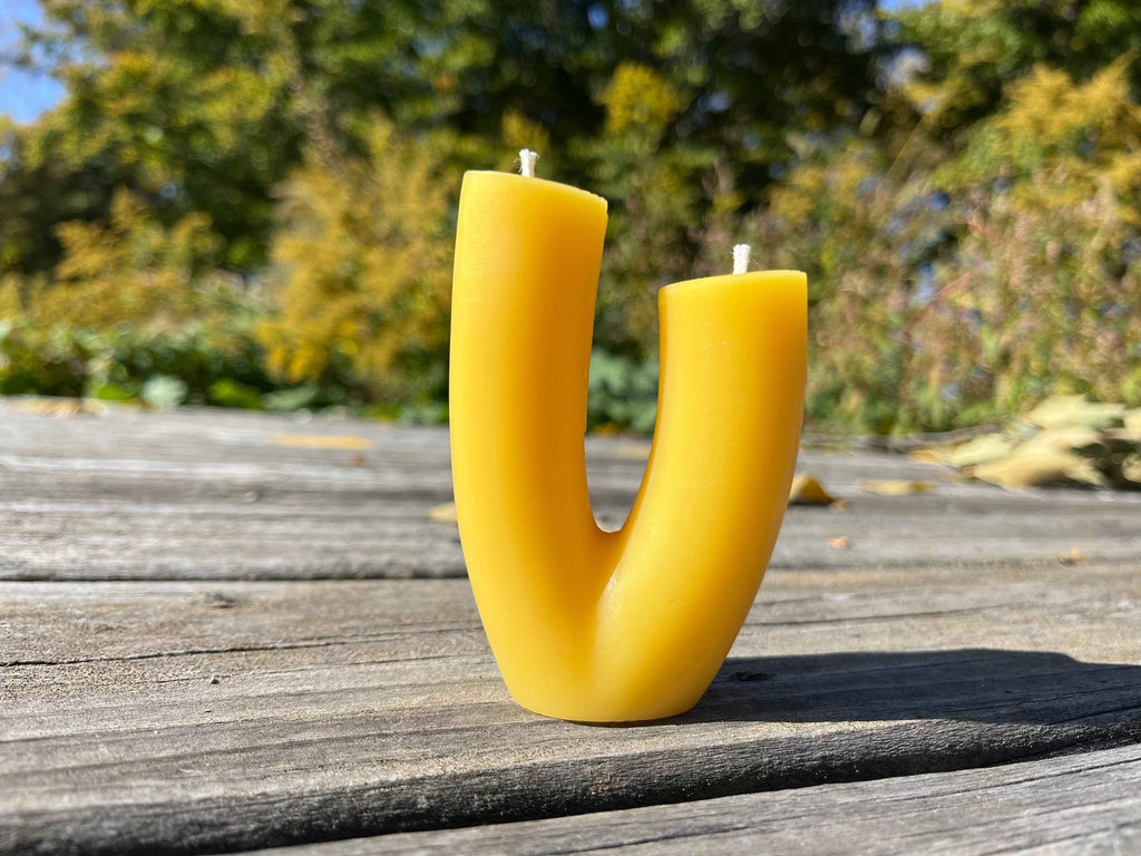 Pure Beeswax Blossom Candle