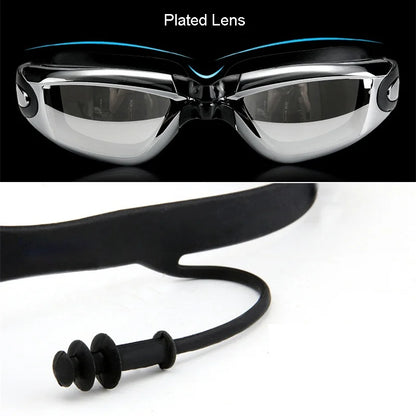 Men Swimming Shorts Waterproof Competition Swim Equipment Goggles with Ear-plug Cap Case Trunks Briefs Swimwear Half Pants 2026