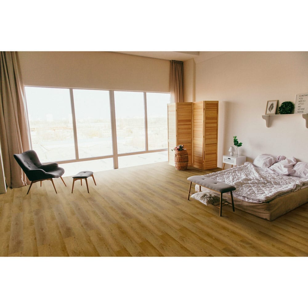 22MIL Heavy-Duty Wearlayer SPC Vinyl Rigid Core Hickory, 5mm Thick, 1mm IXPE Soundpad - Pine Collection