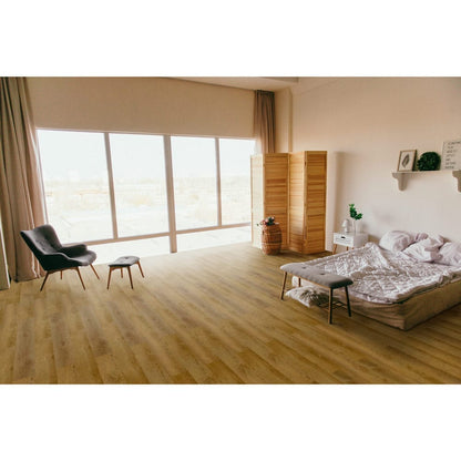 22MIL Heavy-Duty Wearlayer SPC Vinyl Rigid Core Hickory, 5mm Thick, 1mm IXPE Soundpad - Pine Collection