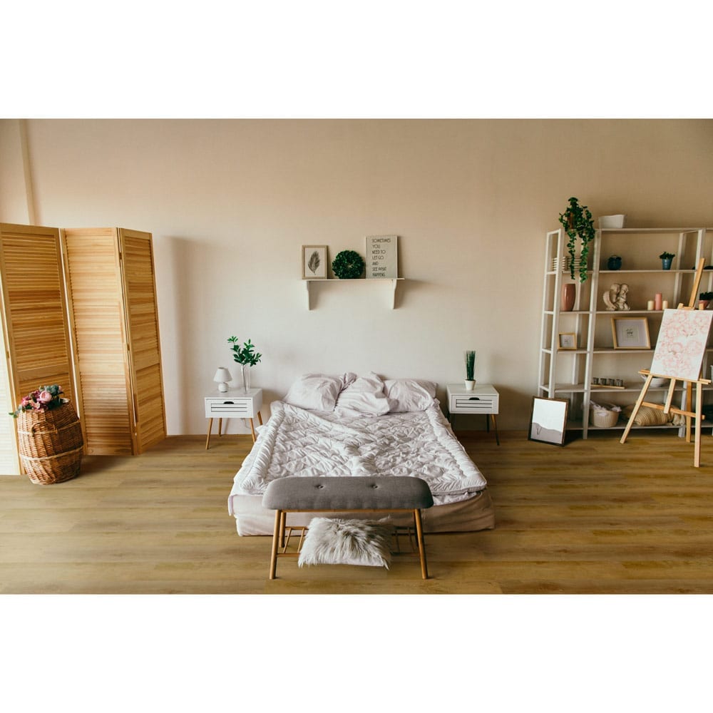 22MIL Heavy-Duty Wearlayer SPC Vinyl Rigid Core Hickory, 5mm Thick, 1mm IXPE Soundpad - Pine Collection