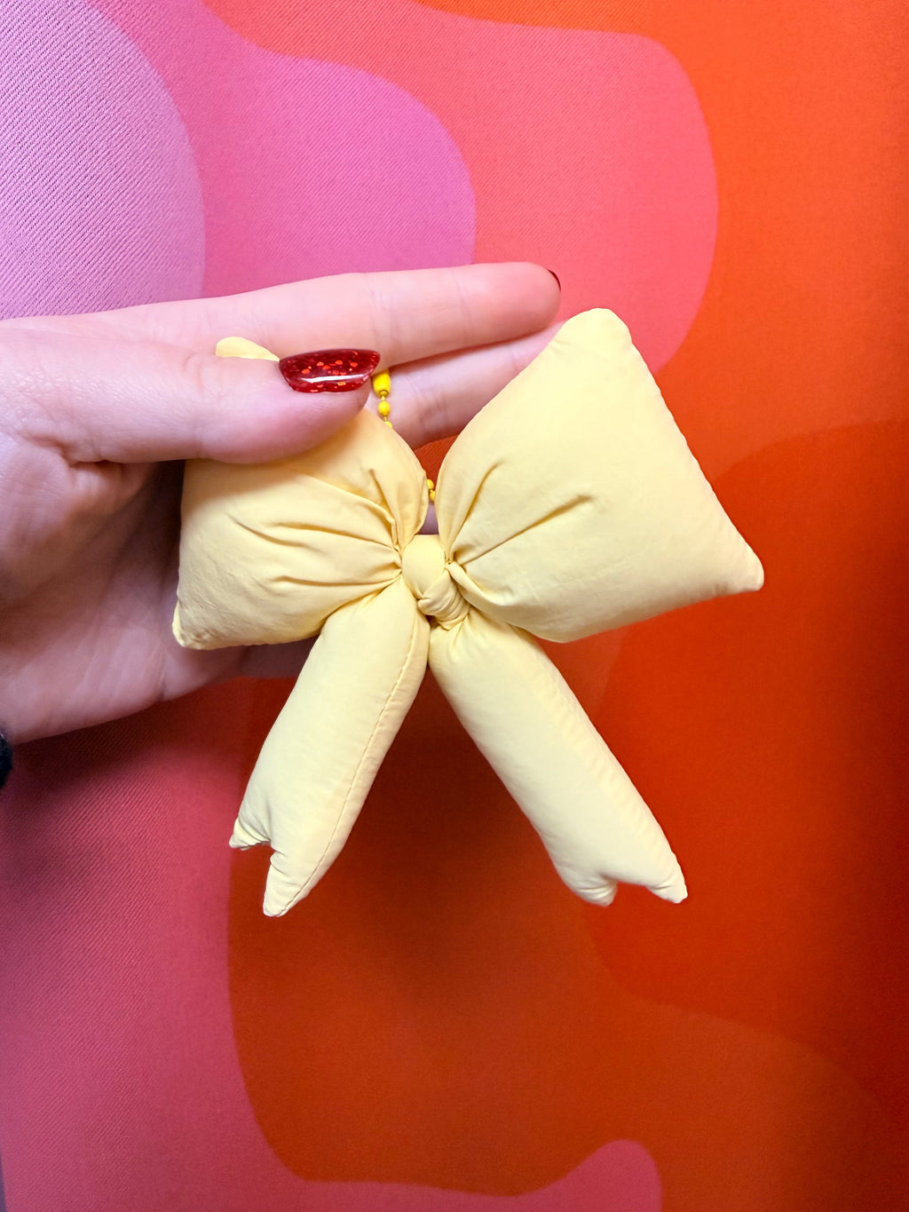 Puffy Bow Keychain