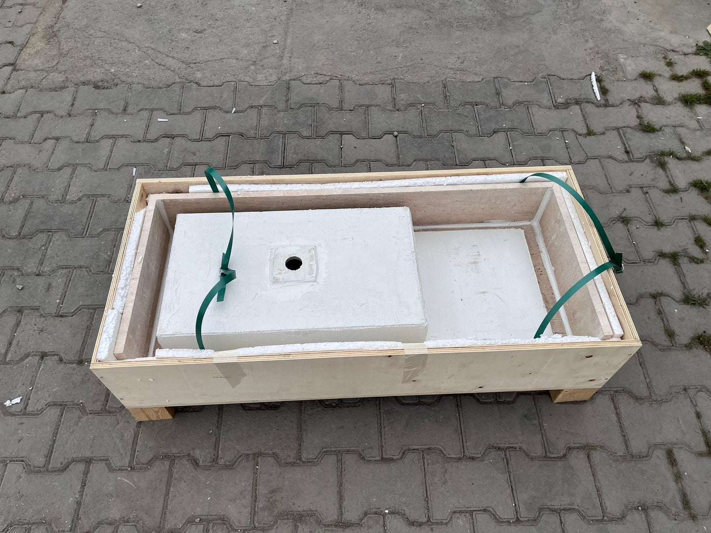 Handcrafted Travertine Bathroom Sink - Custom Vein Cut Natural Stone