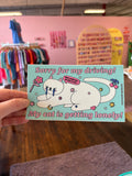 “ Sorry for my driving my cat is getting lonely” Bumper Sticker￼