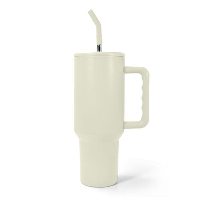 40oz Leak/Spill Proof lid sublimation Blank Tumbler with handle and stainless straw