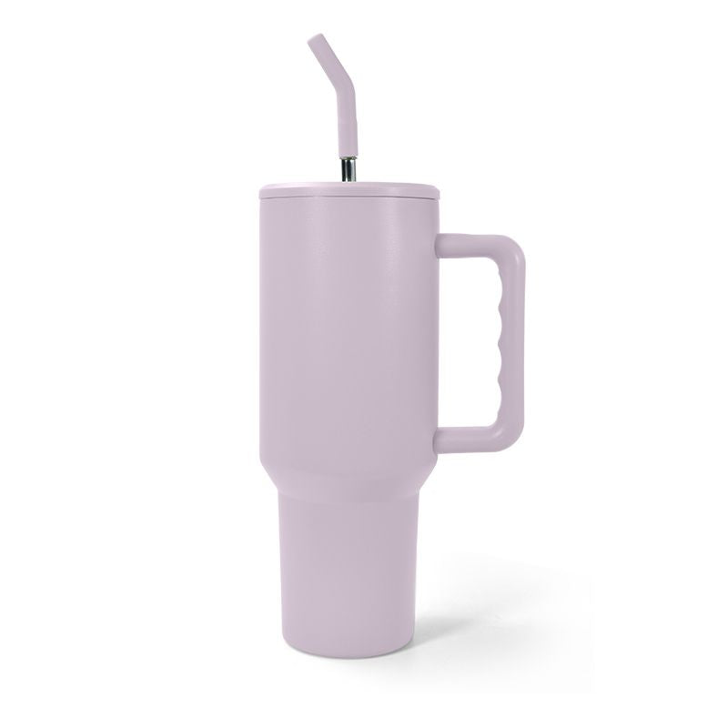 40oz Leak/Spill Proof lid sublimation Blank Tumbler with handle and stainless straw