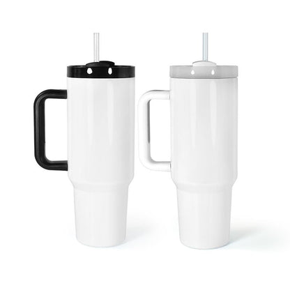 40oz Sublimation Blank Tumbler w/ Handle stainless steel