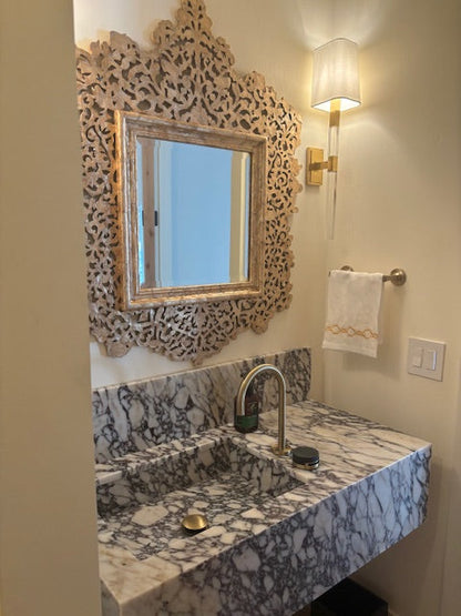 Burgundy Calacatta Viola Marble Sink - Handcrafted Artisanal