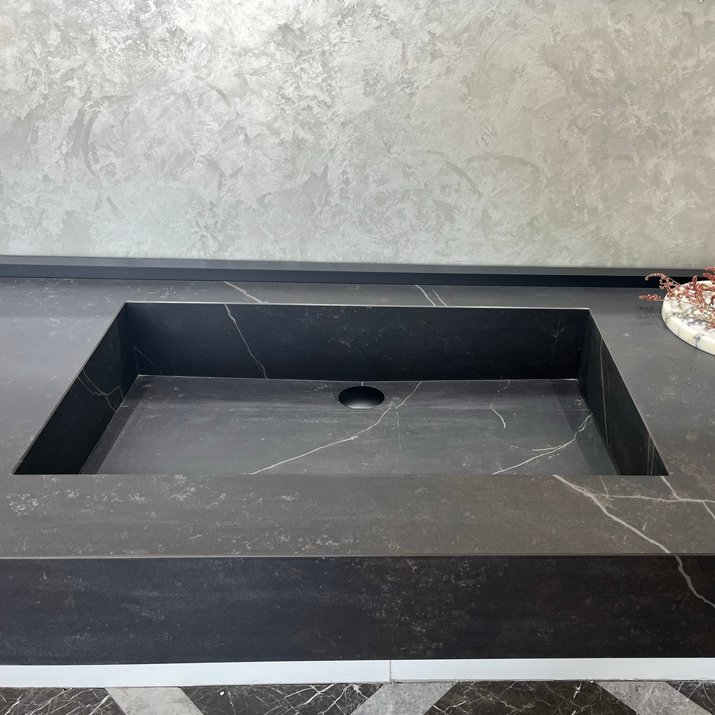 Engineered Porcelain Sink Dekton Kelya Handcrafted Modern Kitchen and Bath Design