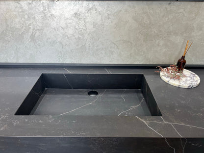 Engineered Porcelain Sink Dekton Kelya Handcrafted Modern Kitchen and Bath Design