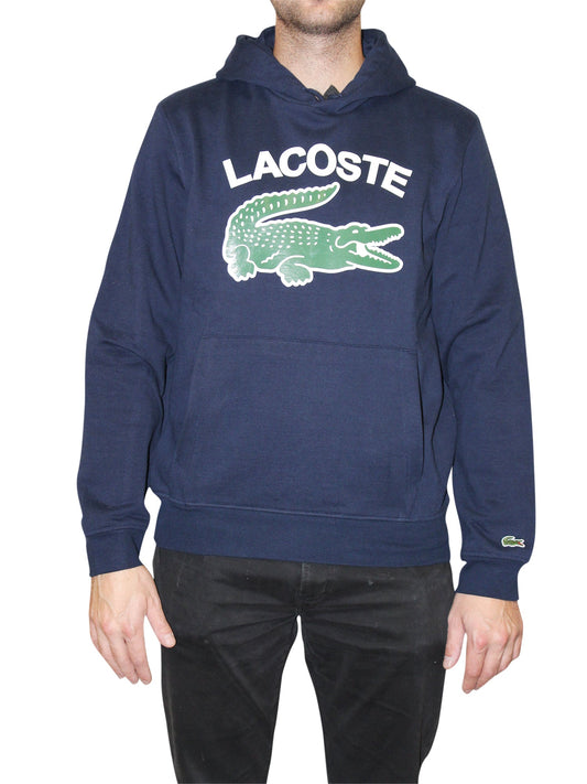 Lacoste Men's Printed Croc Logo Hoodie
