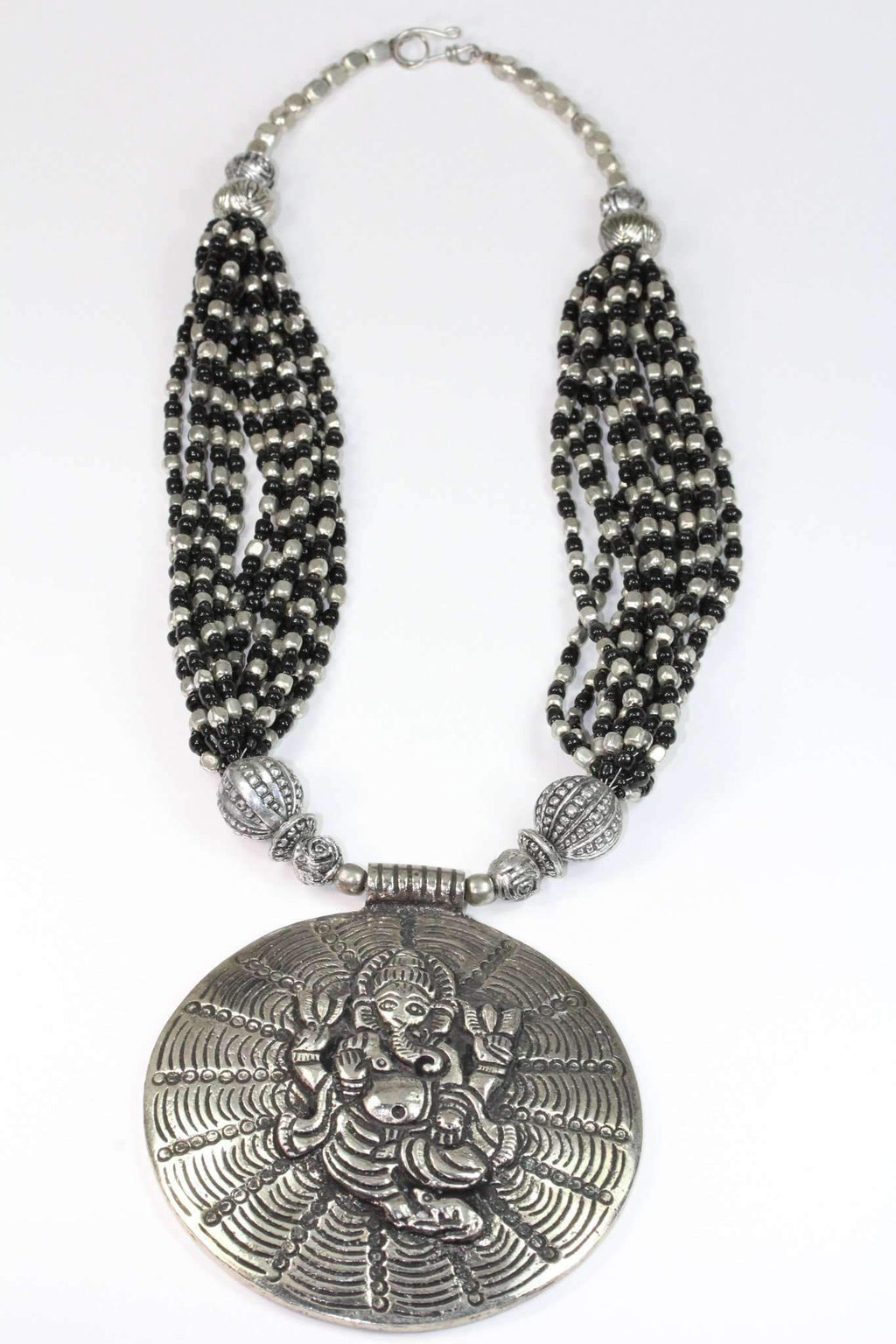 Ganesha Cosmos Handcrafted Spiritual Statement Necklace