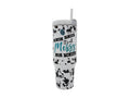 40oz Custom "It's All Messy" Spots Sublimation Tumbler w/ Handle stainless steel